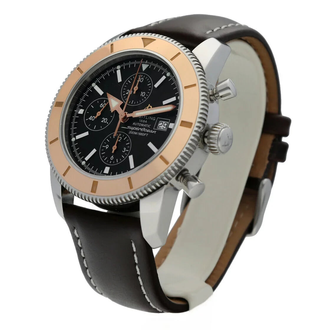 Edition Automatic Rose U13320 Heritage Stainless Breitling Limited Gold Steel Superocean &amp;