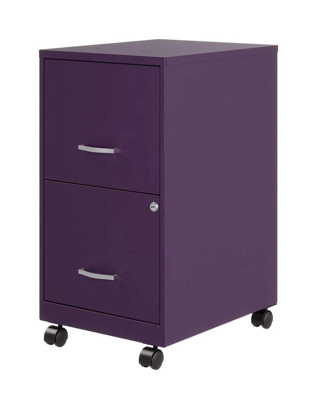 File Mobile Vertical 18" Letter Midnight Space 2 Cabinet, Purple Width Solutions Deep Drawer