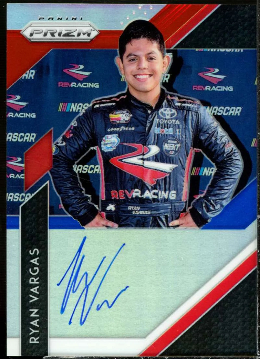White Card Prizms Red Prizm #20 and Panini Blue Vargas Autographs Ryan 2019