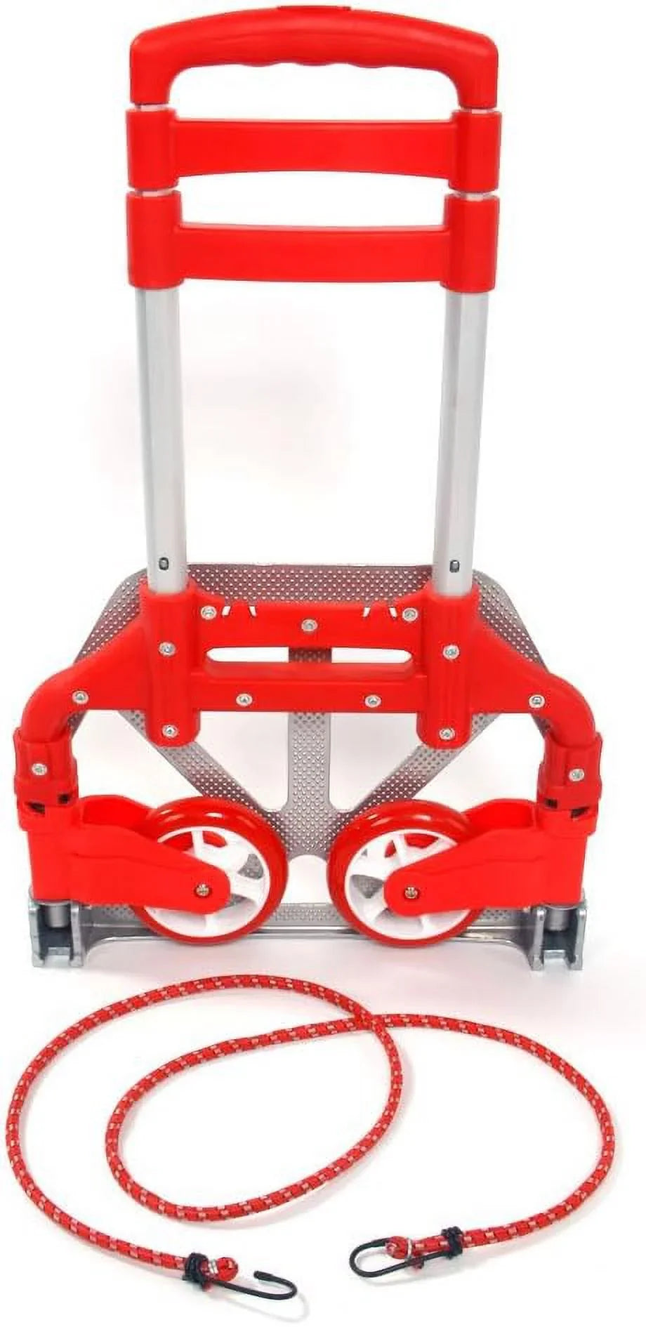 for 165.35 Push (75kg) Use Auto, lbs Aluminium Home, Collapsible Hand Folding (Red) Truck,Hand Luggage Dolly Trolley and Office,Travel Cart Portable