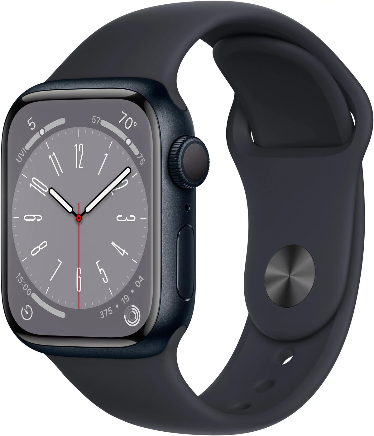 Gen Watch 41mm Midnight Series (Refurbished) Midnight 8 Aluminum Apple Restored Sport 8 MNPC3LL/A Band -