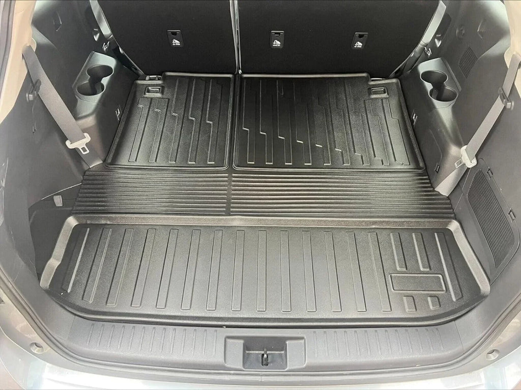 – Tray Mat Lip Mats Trunk EA Liner Boot Car – Pad Trunk Laser – 2020-2024 Weather-Resistant Raised – for EACCESSORIES with Design Pre-Cut Toyota Cargo Cars Highlander Non-Slip Trunk for Mat