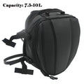 Expandable PU Tail Leather Bag Motorcycle Pack Seat Bag Rear Luggage