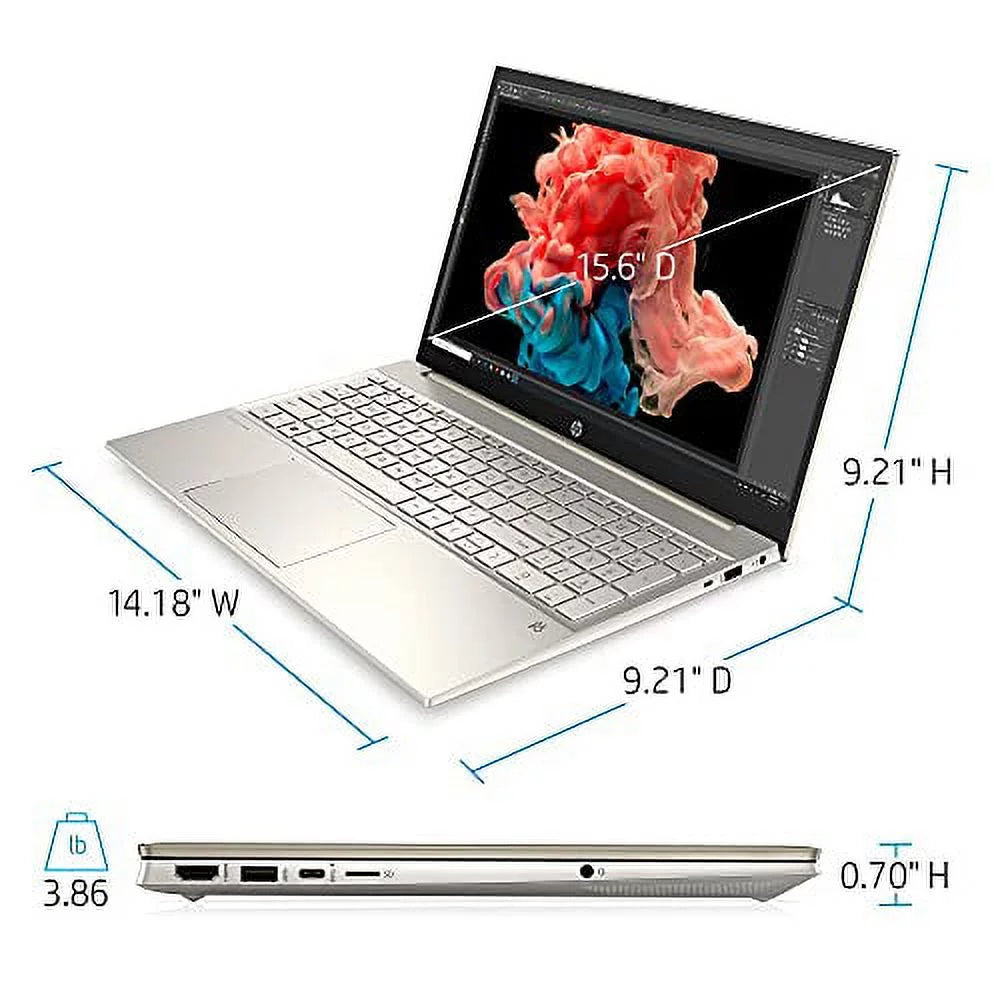 Windows RATZK Gen Xe USB 11th HP USB-C w/ Core DDR4 WiFi-6 15.6" NVMe 2TB Keyboard 64GB 32GB Iris 11 HDMI Laptop 2022 Graphics Touchscreen Bluetooth Pro SSD Backlit FHD i7-1165G7 Pavilion Intel