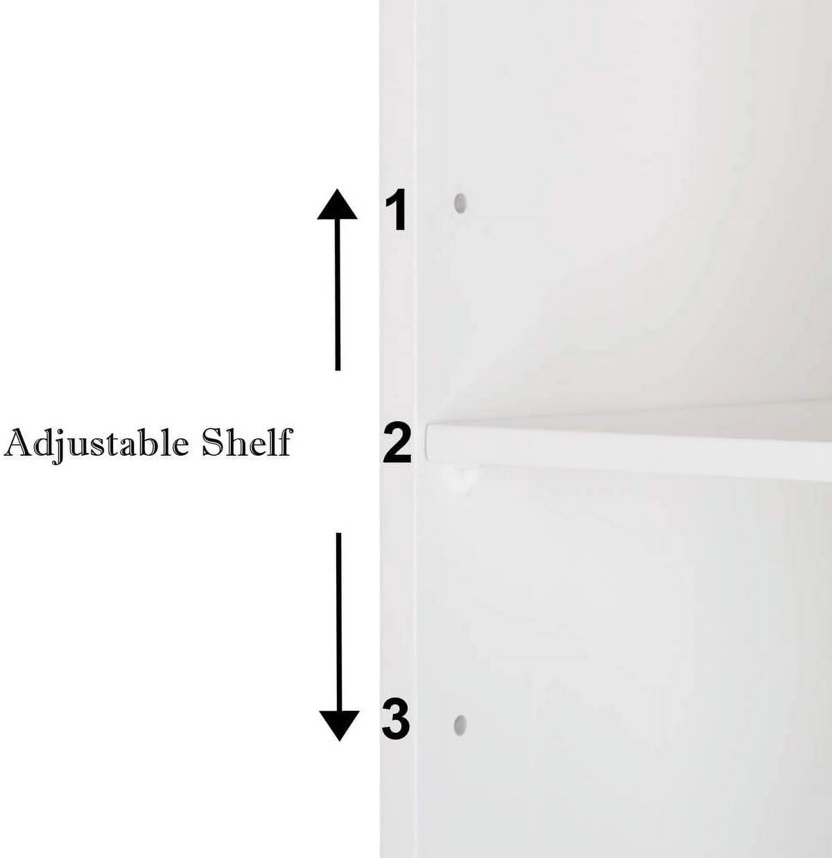 Cabinet with White BSL Medicine Shelves Organizer Bathroom Cabinet 2 Wall Storage Adjustable Mirrored Door and Mount Single