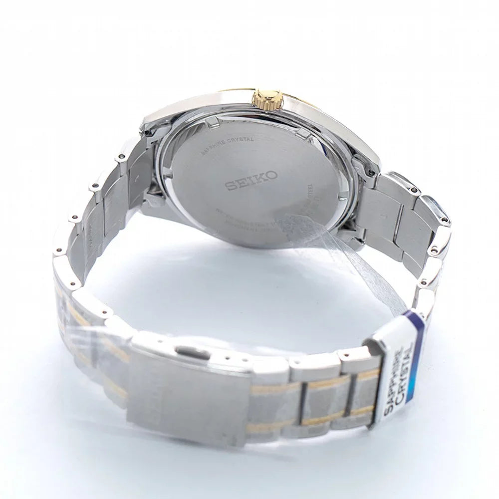 Quartz Two-tone Dial Watch Men's White Seiko SUR312P1