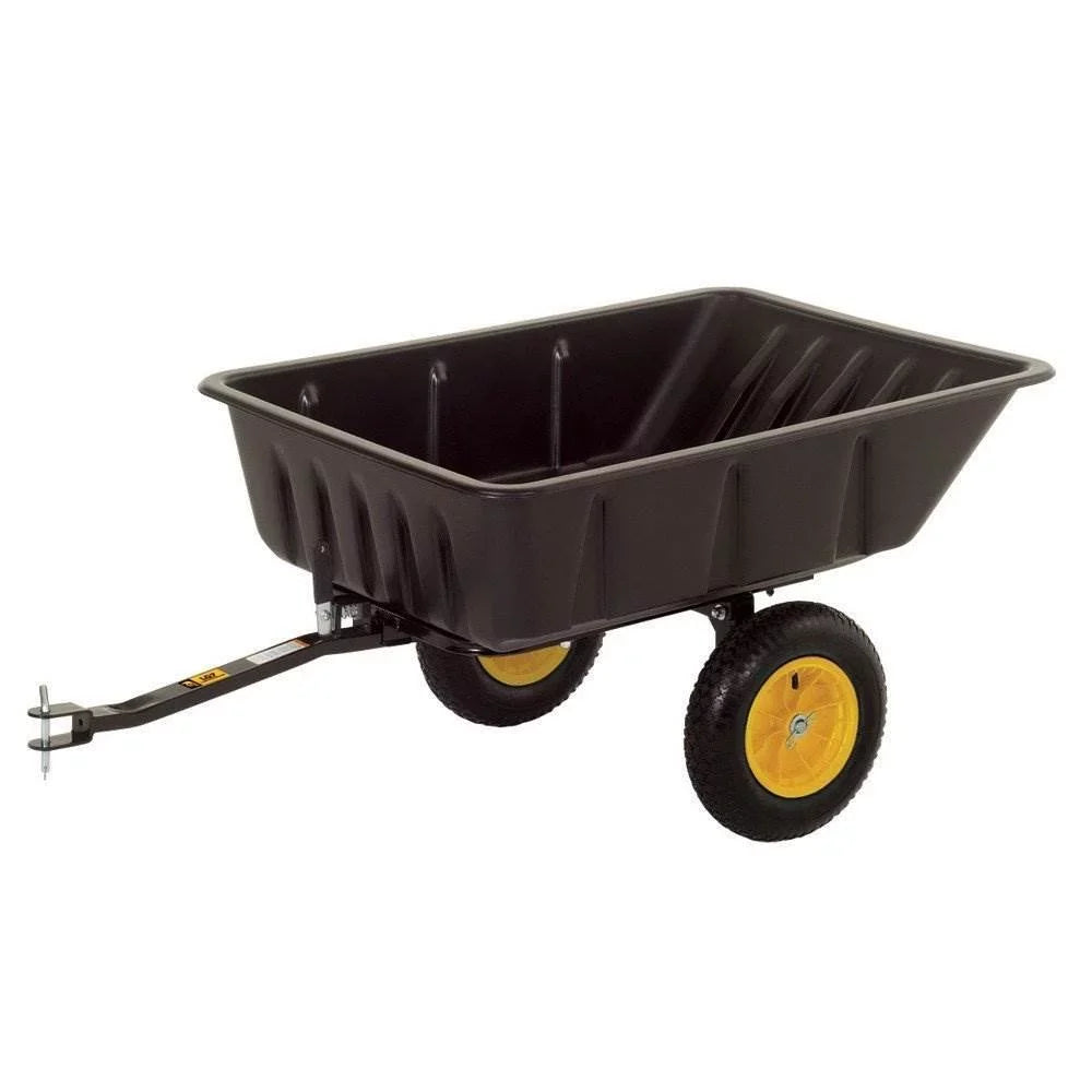 Garden Utility Duty Heavy Wheelbarrow Yard Foot Trailer Cart Polar Club Cubic 10