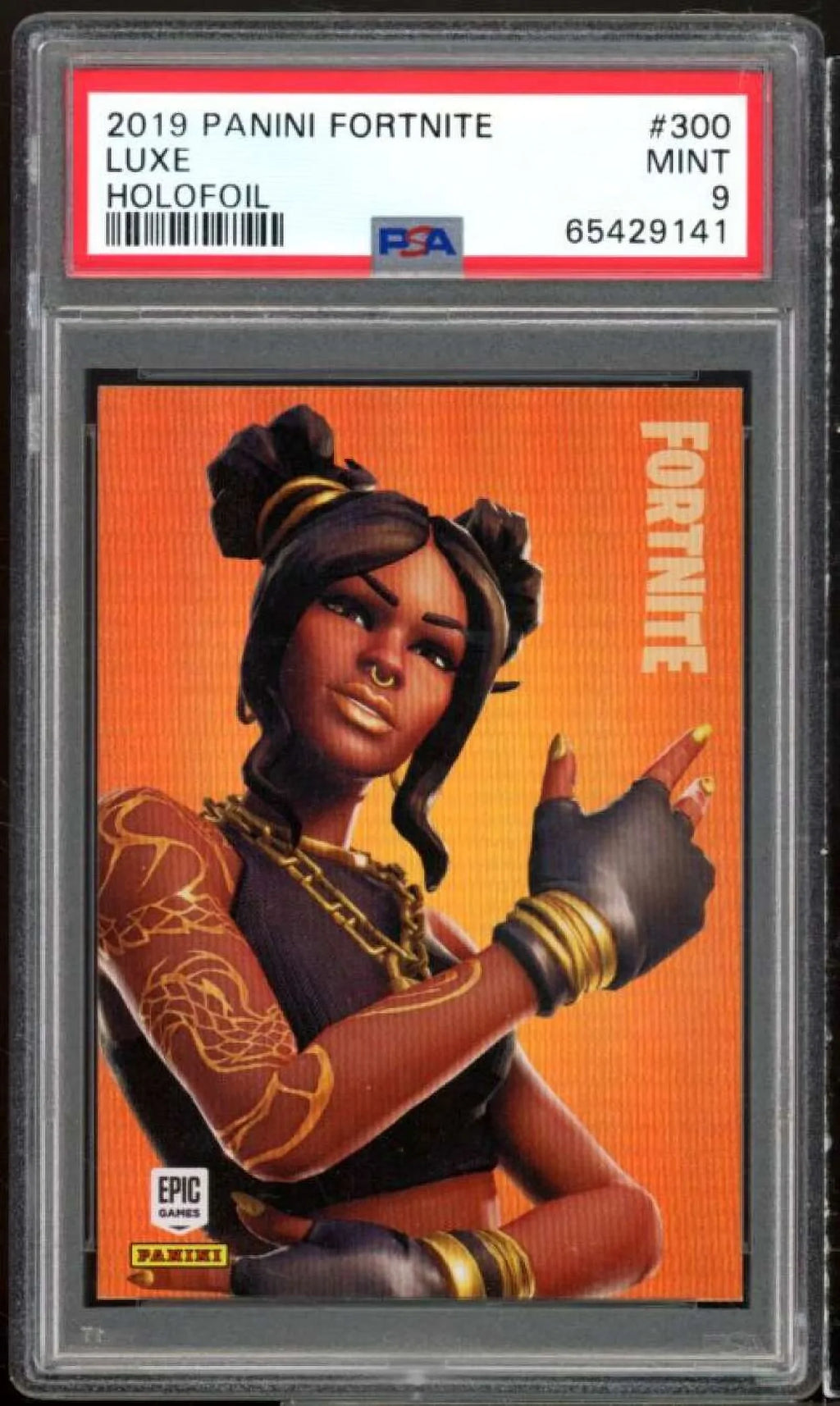 9 Panini #300 Fortnite USA Luxe PSA Holofoil Card 2019