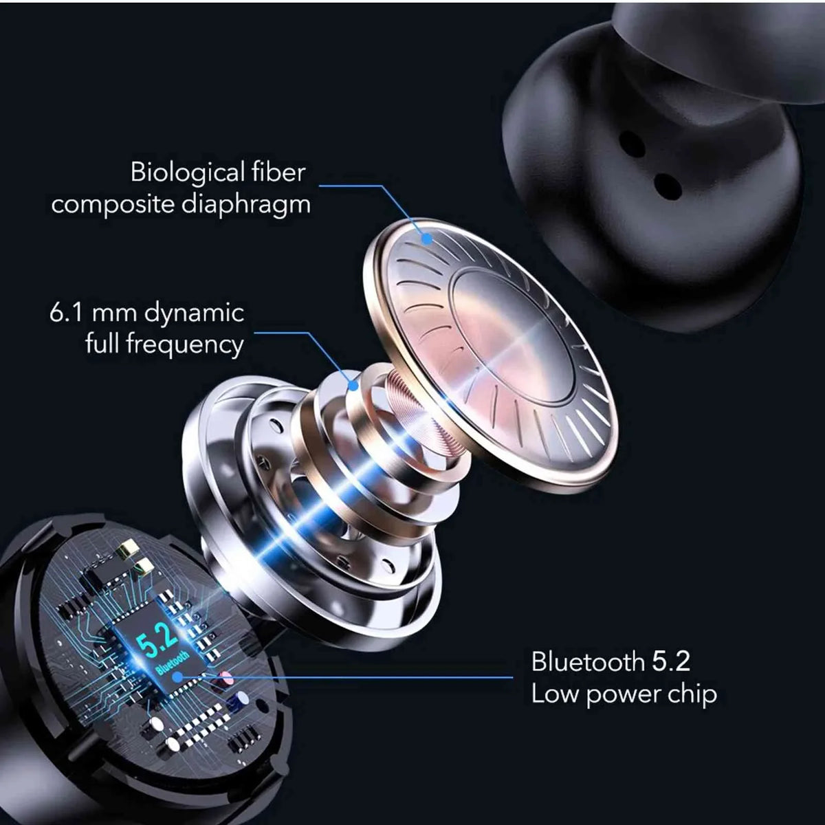 Connection, + Bluetooth IPX5 Boost Youth Water Balanced, Z6 Lenovo True Case, Charging 5.2 Earbuds with UrbanX Connect, Bluetooth Black, Bass Resistance, Wireless Dual Compatible