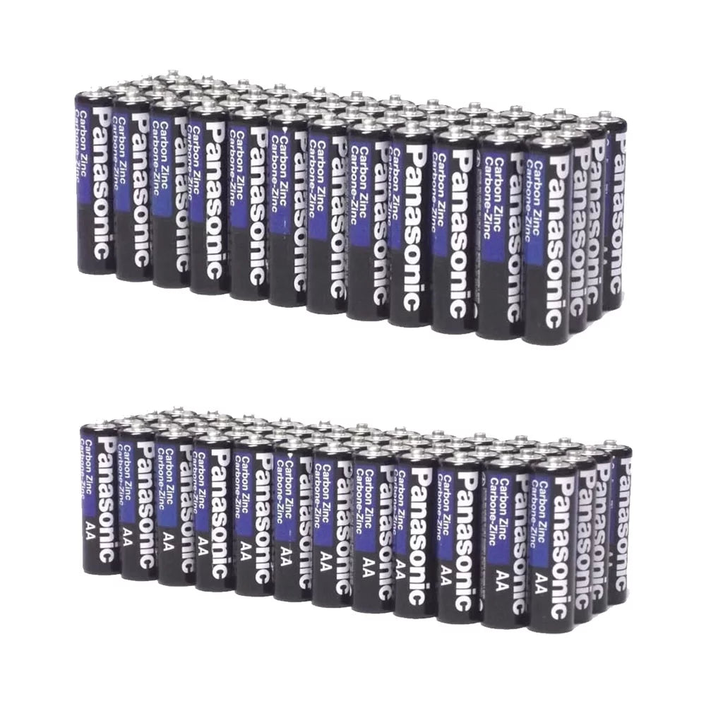 100 Duty Heavy Lot Batteries Batteries 200 AA AAA Panasonic 100 Wholesale + Pack