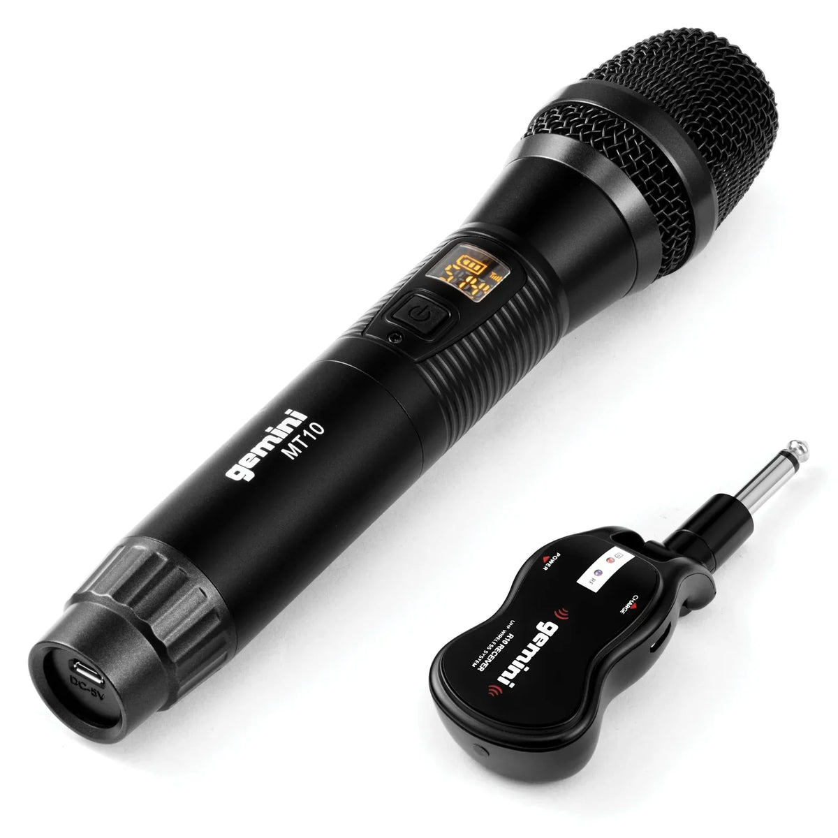 GMU-M100 Dual Gemini 15" Speaker Single Powered System, & Bluetooth Microphone LED Wireless UHF 843631170892
