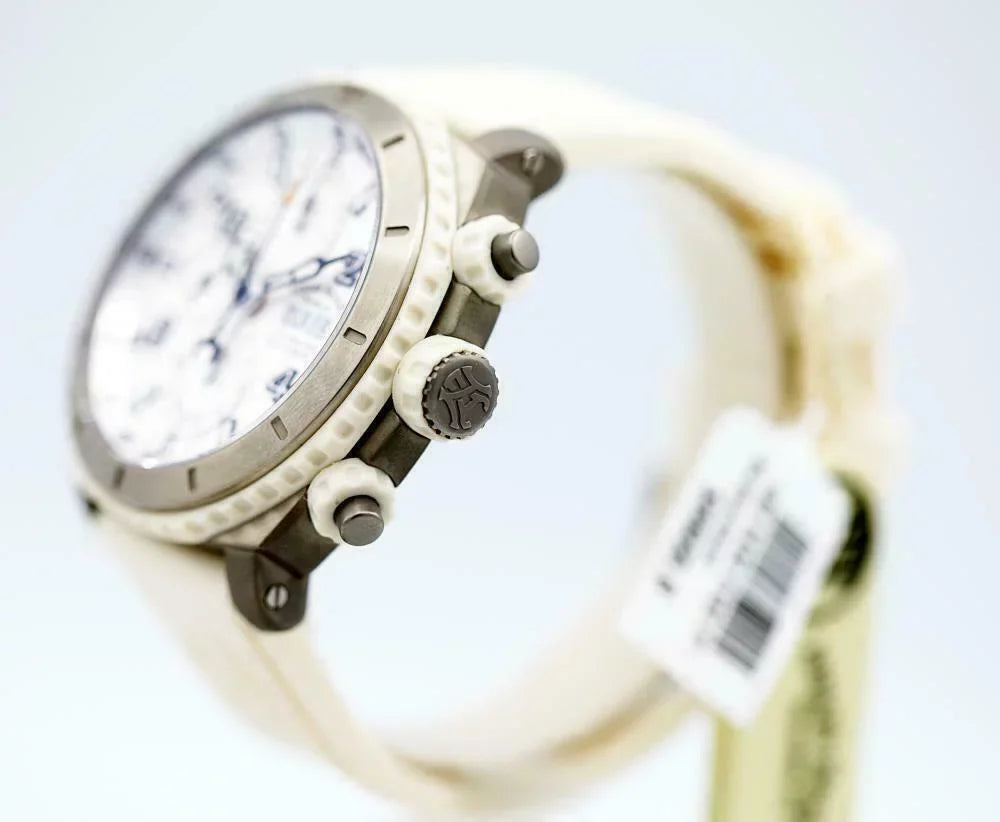Ivory Rubber Armand Nicolet Steel Automatic Men's Stainless T616B-AG-9610B Watch