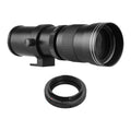 50D 70D Zoom Cameras for MF 420-800mm 77D T7s Thread T Adapter with T7i 7D 60D Telephoto EF-Mount Replacement T6 T6s 80D 60Da Camera Suzicca Mount 6D Canon Super 5D Universal F/8.3-16 Ring Lens 1/4