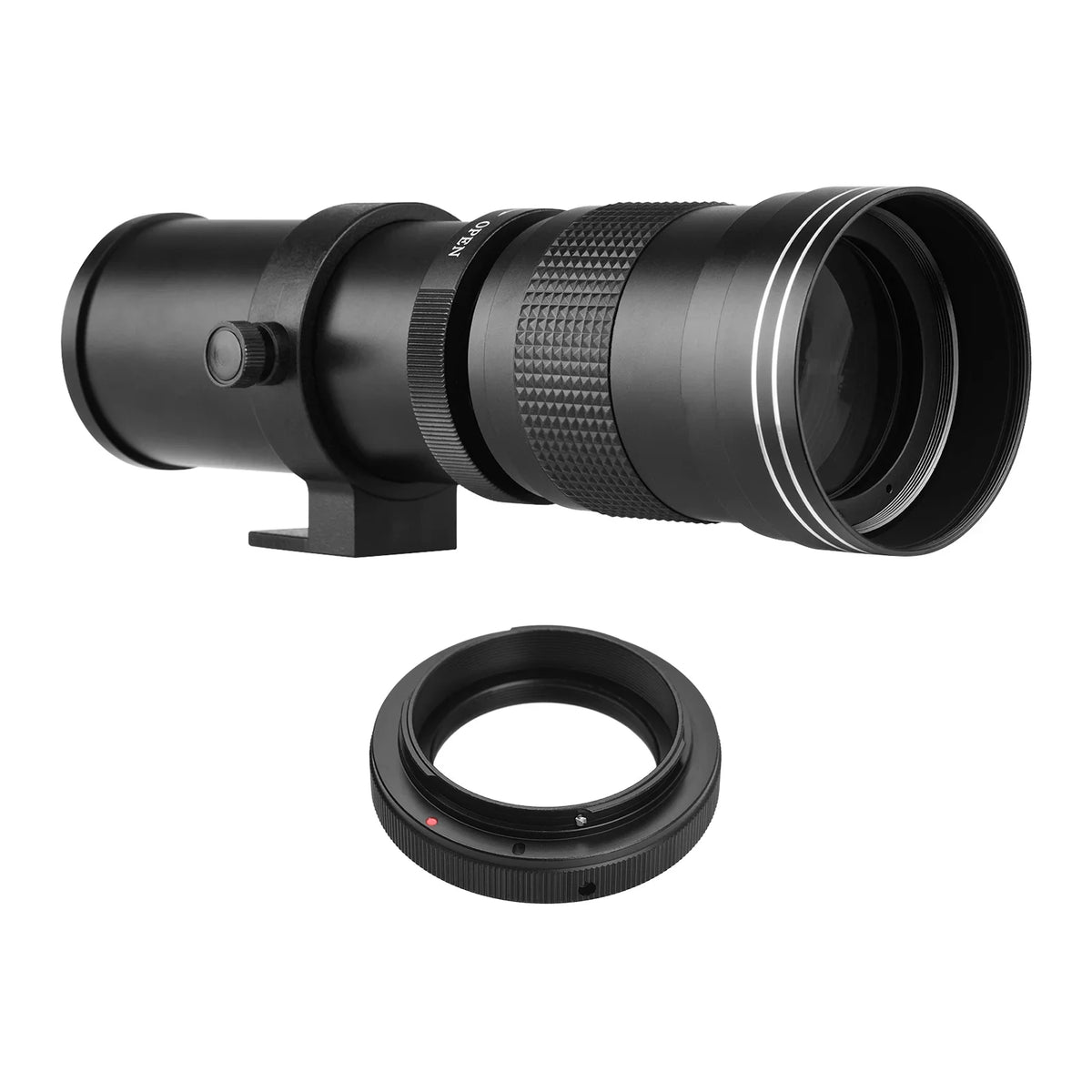 50D 70D Zoom Cameras for MF 420-800mm 77D T7s Thread T Adapter with T7i 7D 60D Telephoto EF-Mount Replacement T6 T6s 80D 60Da Camera Suzicca Mount 6D Canon Super 5D Universal F/8.3-16 Ring Lens 1/4
