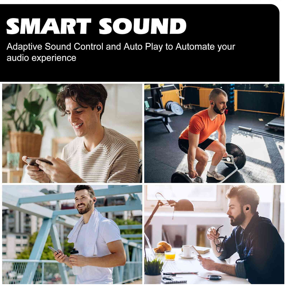 Connection, + Bluetooth IPX5 Boost Youth Water Balanced, Z6 Lenovo True Case, Charging 5.2 Earbuds with UrbanX Connect, Bluetooth Black, Bass Resistance, Wireless Dual Compatible