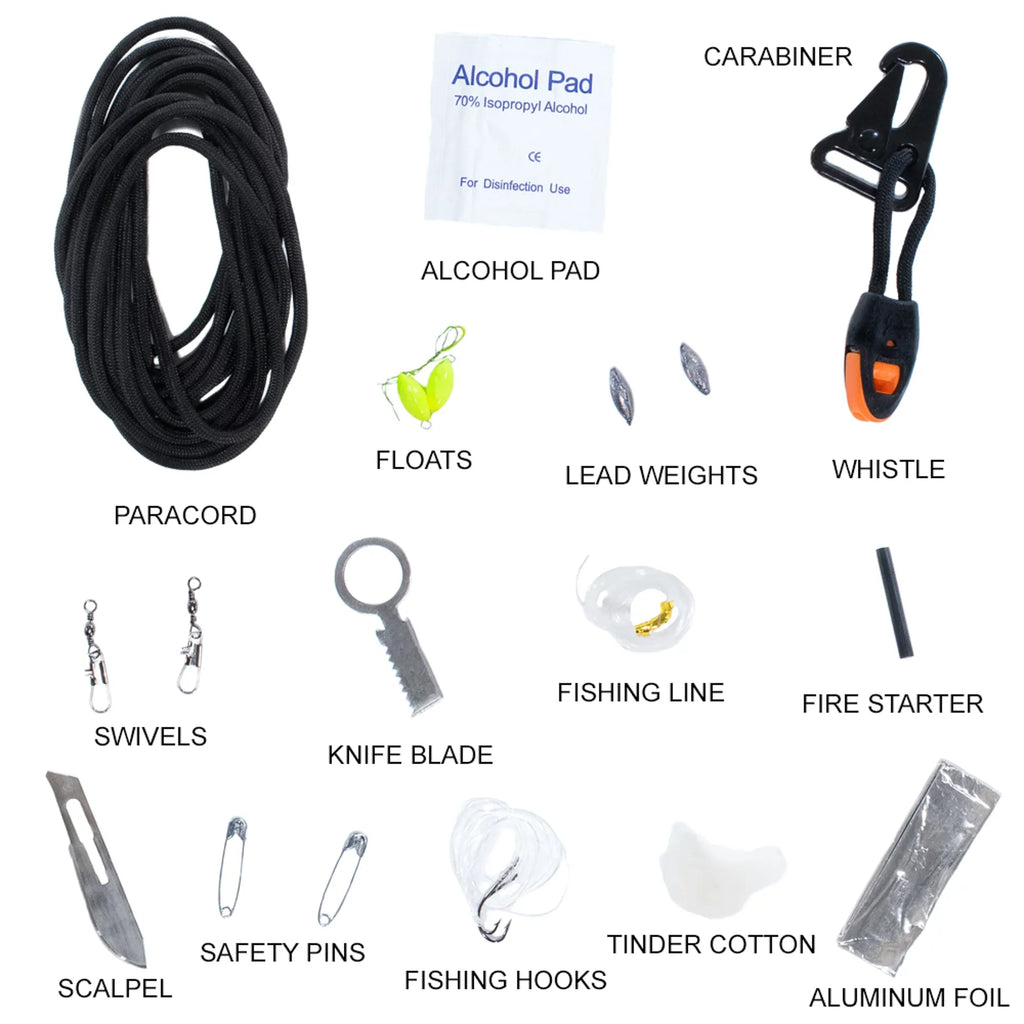 Survival Paracord Adventure Emergency Kit Safety Multi-Functional Planet