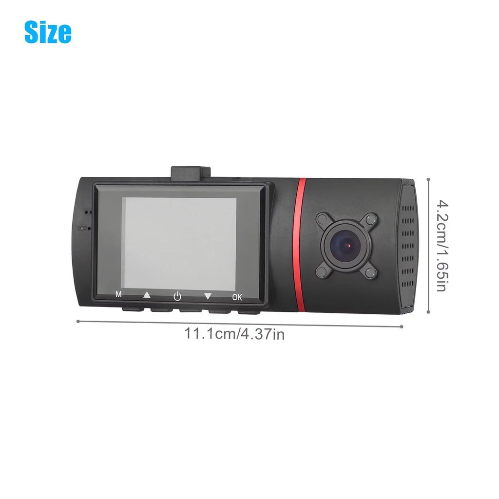 Camera IPS Monitor Wide 1080P Front Car Driving Angle, WDR, Dual Dashboard Car Recording, DVR Dash G-Sensor, Loop Parking and 2" 170° Recorder Vision, with Inside Screen, Night EEEKit with Car Cam,