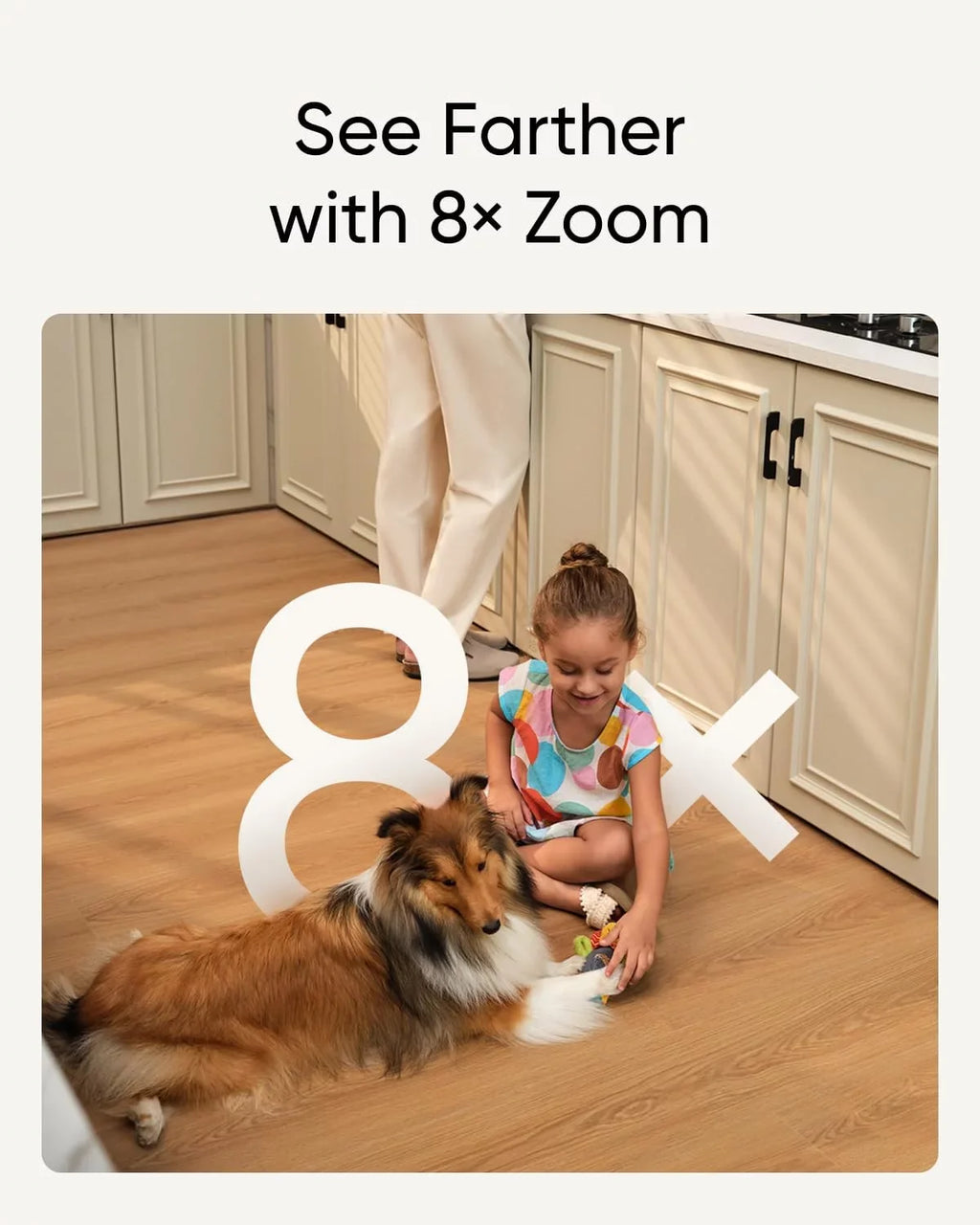 Zoom Human/Pet Dual Security 3, Camera with UHD Security Wi-Fi eufy 8× and Dual-Band Cameras, 360° PTZ, Cam Indoor 6 HomeBase AI, 4K with Resolution S350