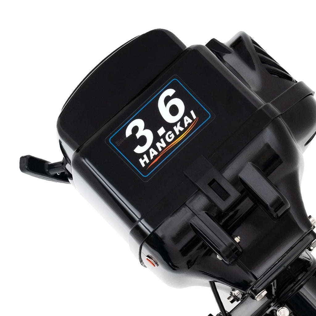 Boat HANGKAI Motor Cooling CDI 2 90cm/35.4in Fishing Outboard 3.6 Outboard Water Engine Boat Motor Stroke HP