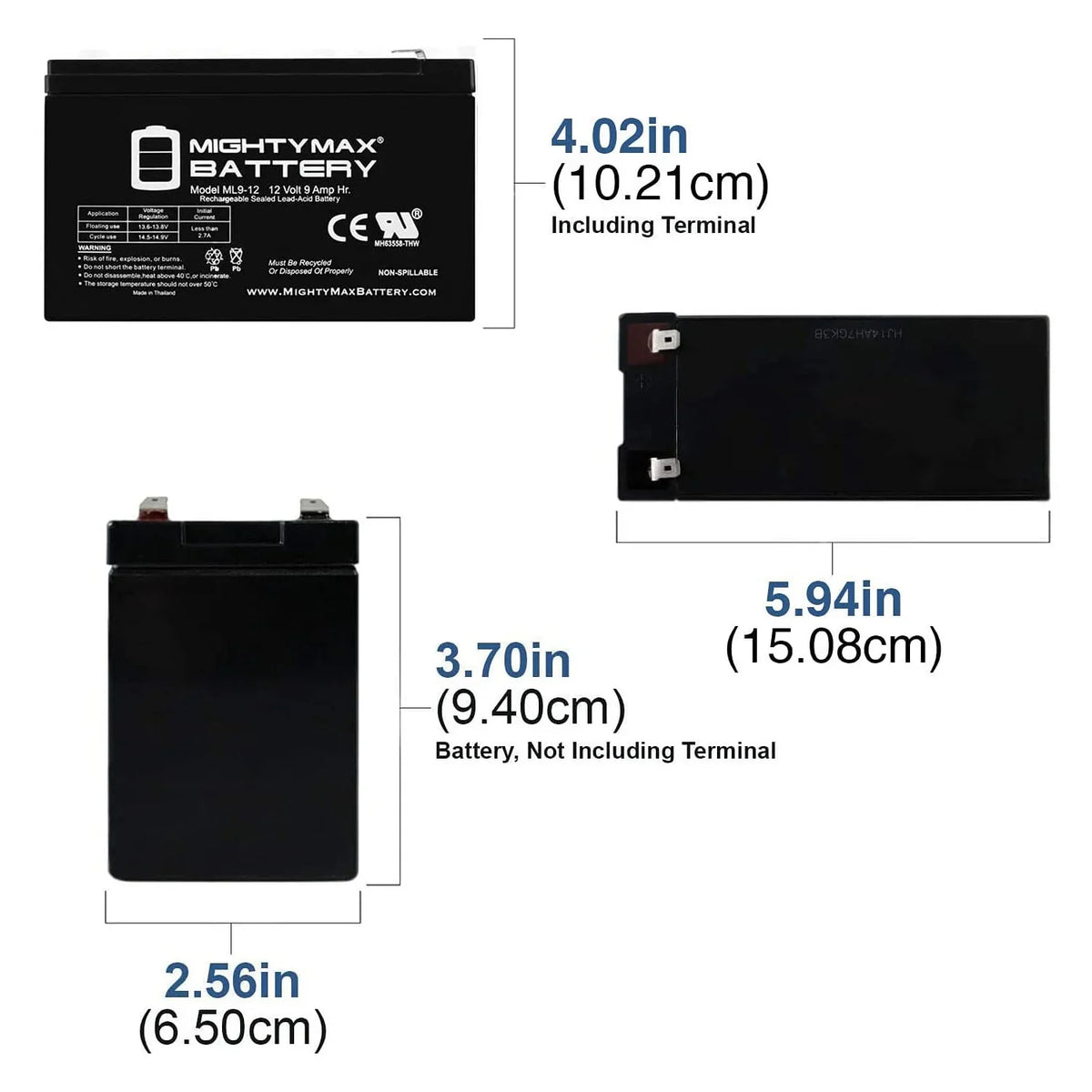 '- ZS06 Battery Sea 10 Doo Replacement Sea 12V 9Ah for Scooter Pack