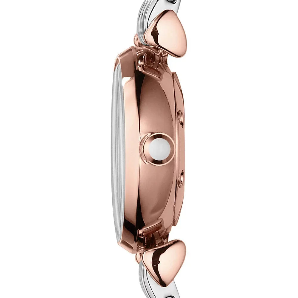 Armani Bracelet of Women's AR1764 Emporio Watch Pearl Two-Tone Mother