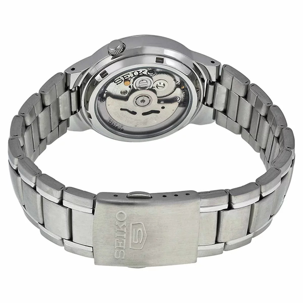 Dial Steel SNKA01 Automatic Stainless Seiko Bracelet White Watch Men's 5