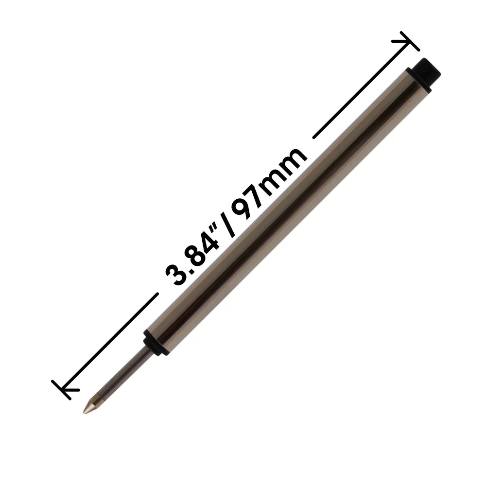 / for - Long Pen - Replacement Montblanc 3.84 Blue - Rollerball 97 mm 113778 Measures Refill Jaymo Capless in 12