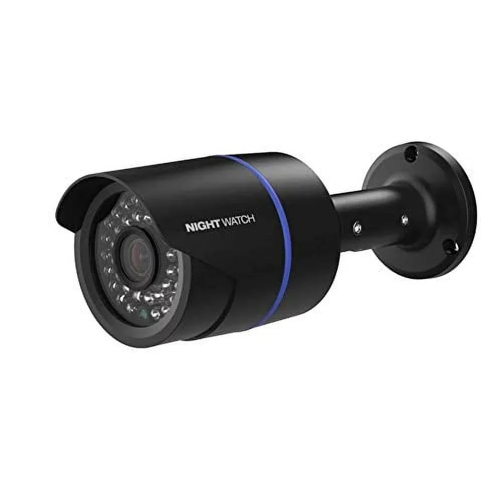HD Bullet (Black Wired DVRs Pack with Analog Night Watch 1 Compatible Night Only Owl Security Camera Camera Certified) 720p