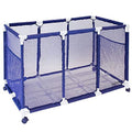 Balls 25" Kids Organizer L Floats Blue 563009 Pool / 28" Toys, and Rolling Equipment H), Height, Storage Holder, x Mesh Bin, White Large, Style Noodles W (43" x