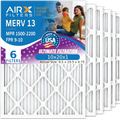 Electrostatic & 10x20x1 Air FPR Made Filters 9 AIRX Filter 1500 CLEAN Pack Conditioner Air MPR WICKED 13 USA AIR. 10x20x1 2200 FILTERS to by 6 Furnace MERV - Premium Filter Pleated Comparable HVAC AC