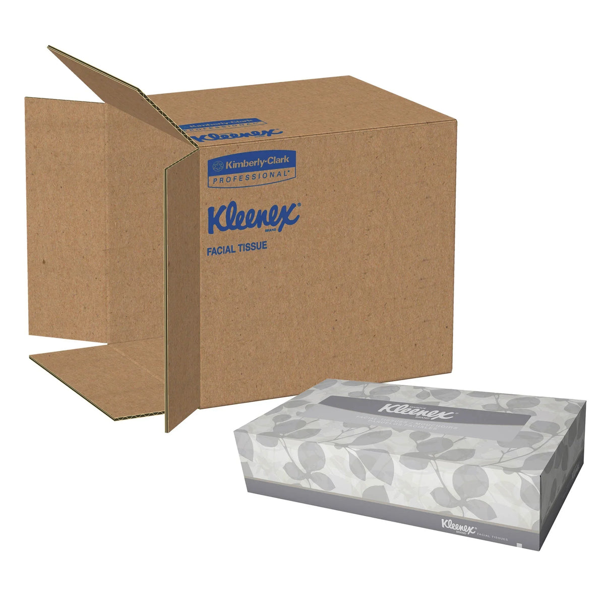 Convenience Facial 2-Ply, 12 Kleenex Case, Tissue Boxes White,