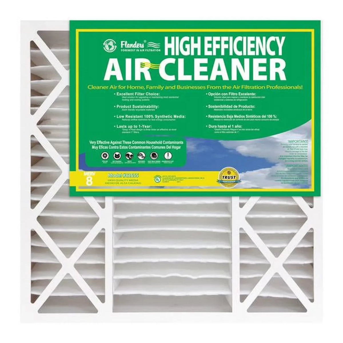 Air of Plated Pack 82655-0451625 Filter Flanders-Precisionaire 2 -