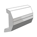 1-7/8"H Taco x Vinyl, 20'L 3/4"W V21-3670BKA20D Insert, Rub Rail x Black Marine Rigid