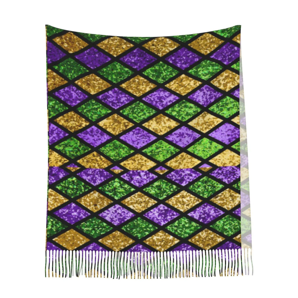Green Purple Shiny Winter For Gifts- Wrap Women Feel Cashmere Scarves Gras Mardi Bingfone Soft Scarf Elegant Large Art Warm Shawl Print