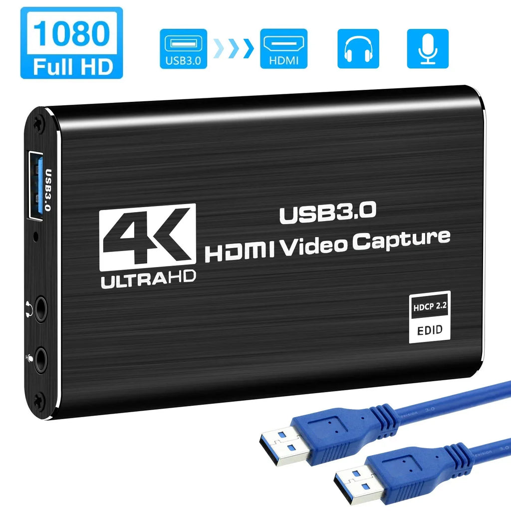 OBS System Linux Support 60HZ ANSTEN Device and USB3.0 Windows Recording Xbox Twitch Streaming Capture Capture for Video OS Card, to YouTube HDMI PS4 Use X Game Game 4K One