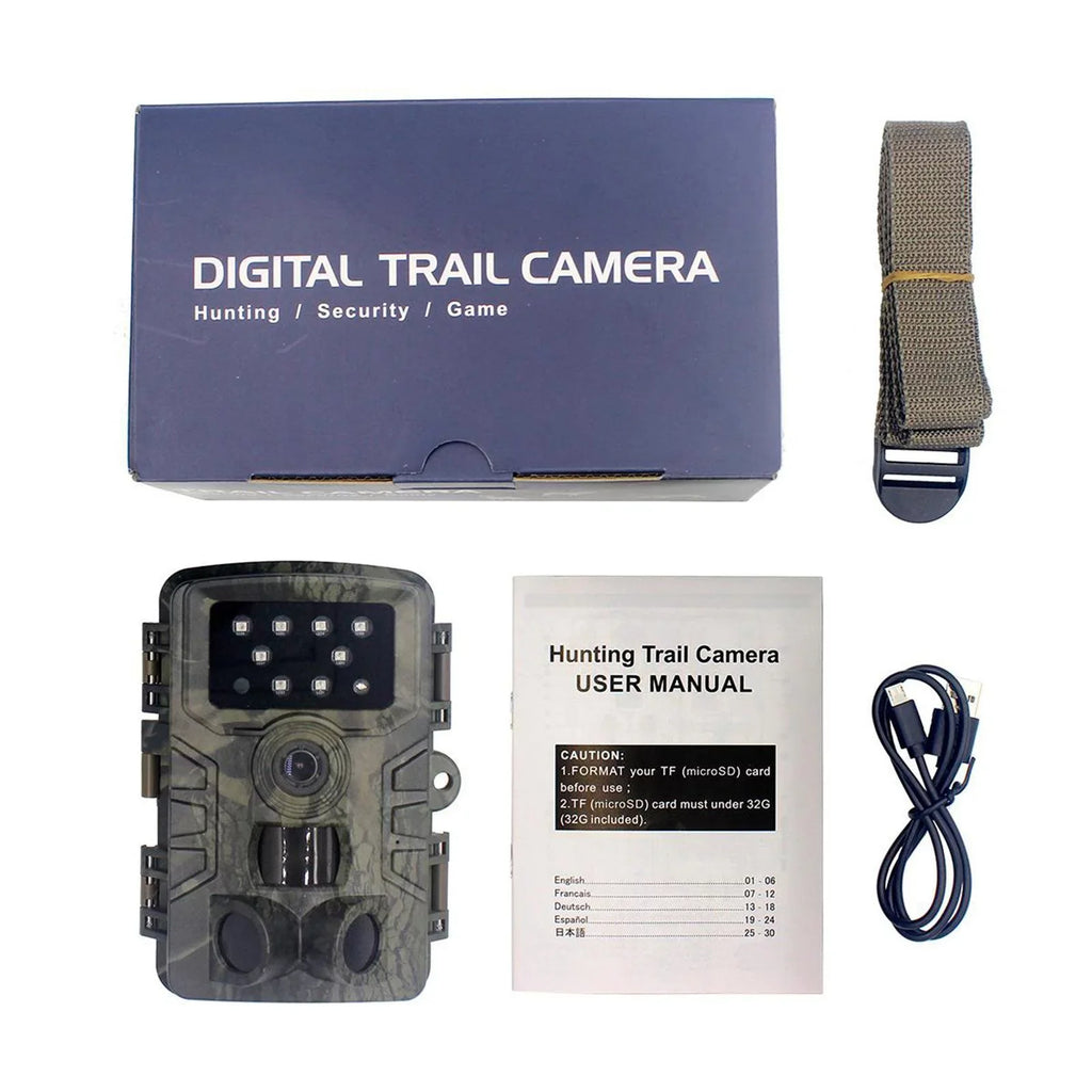 16MP .0" with Camera LCD Wide Night IR Lens Game LEDs degree 120 Water Angle Camera Mini Scouting Wildlife and Cam 1080P