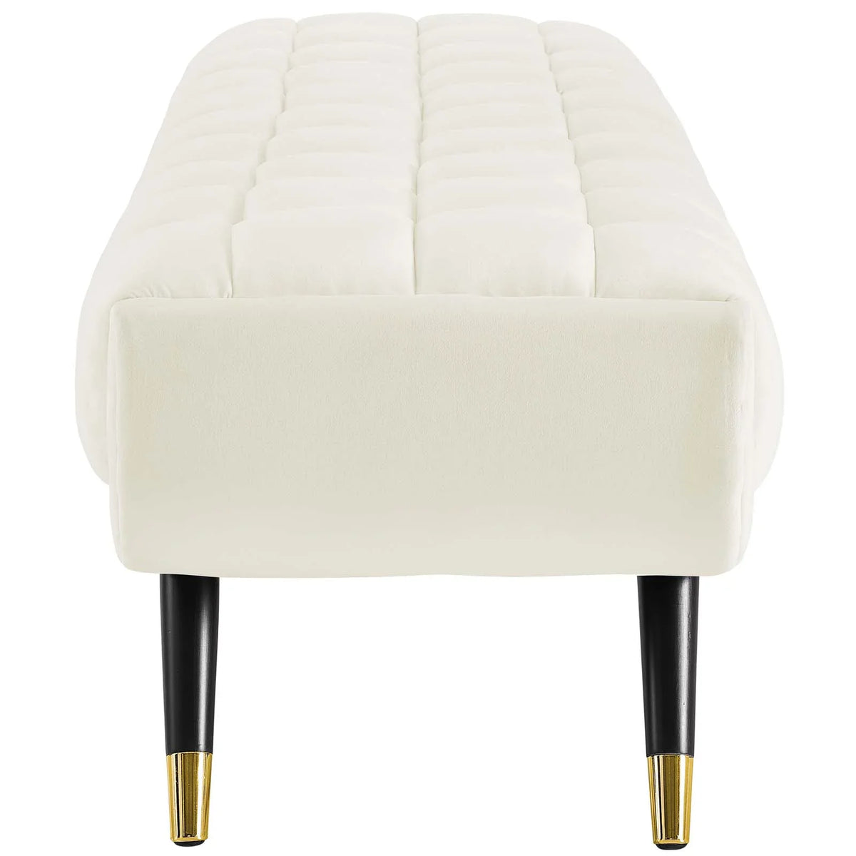 Performance in Ivory Modway Bench Adept Velvet