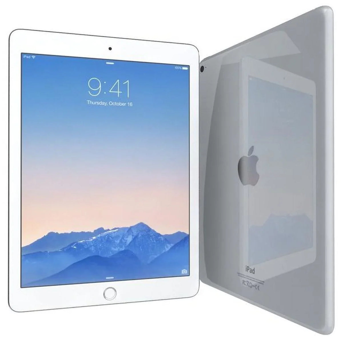 '- Good) - Air Only Apple iPad 128GB Pre-Owned Silver 2 (Refurbished: - WiFi