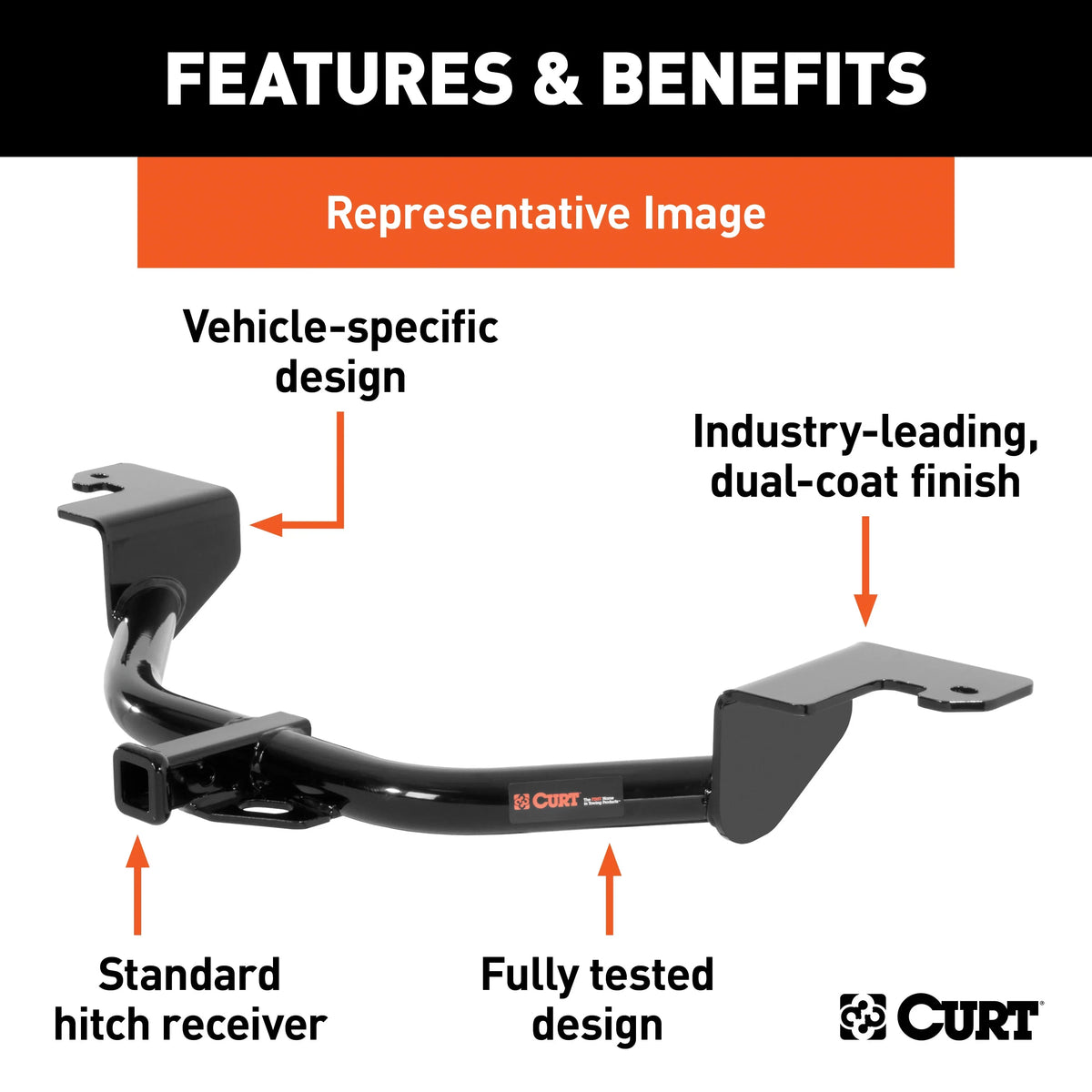 Hitch Spark Ball Mount, Class CURT with with Chevrolet Receiver, 1 Trailer 1-1/4-Inch 114333 Compatible Select
