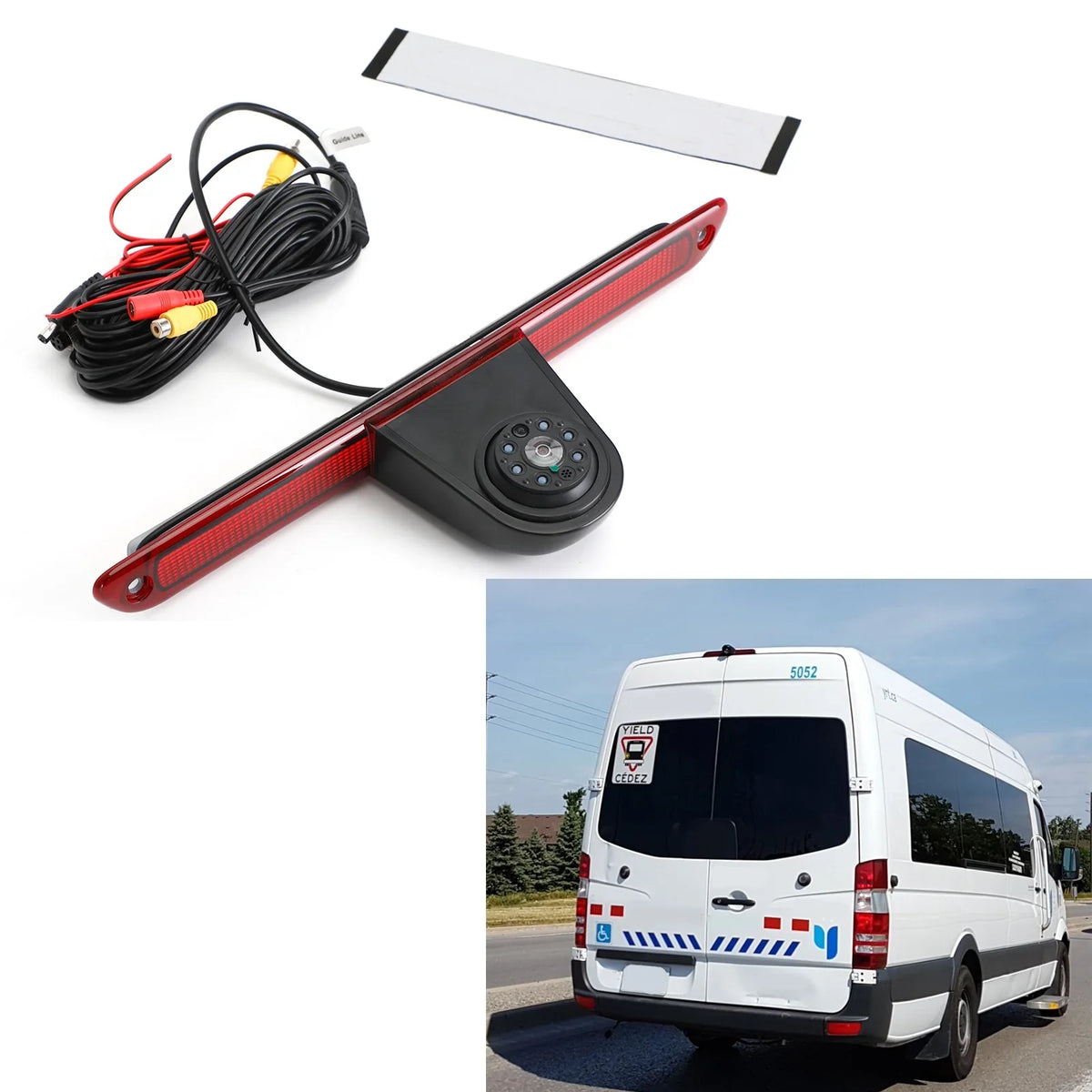 For Rear View Crafter Brake Mercedes VW Sprinter Camera Reversing 07-19 Light
