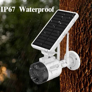 (2 Pack) Detection, Camera Surveillance Wi-Fi Security Rechargeable Wireless Solar Outdoor Battery Dual Vision, with 2K Night Camera, Panel, AI Antenna Solar WEILAILIFE