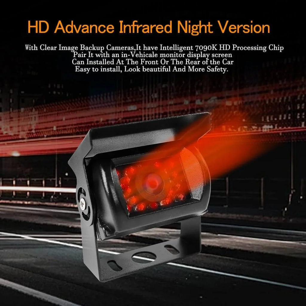 Reverse 18 IR for Truck IP68 Parking Backup Vision, View Camera Rear Waterproof Backup Bus Night with Camera Car