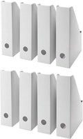 Holder Magazine White Organizer,Document Holder,Magazine (24) File Storage Box Organizer,Magazine Cardboard Holder-Folder Magazine