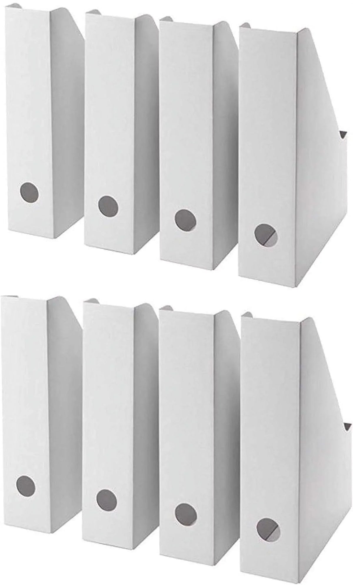 Holder Magazine White Organizer,Document Holder,Magazine (24) File Storage Box Organizer,Magazine Cardboard Holder-Folder Magazine