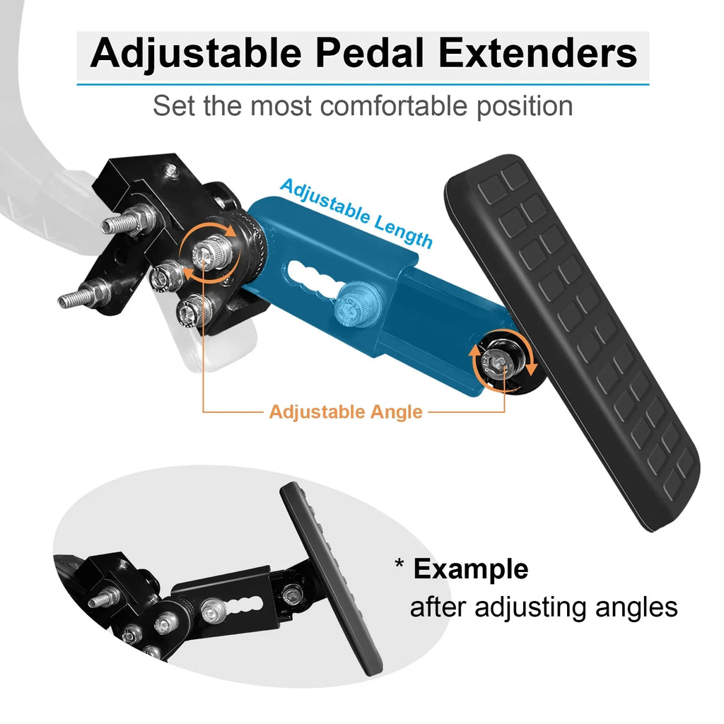 Drivers Short Pedal Black for Adjustable Brake Angle, and Cars Driving DriFeez and Length Extenders Gas People