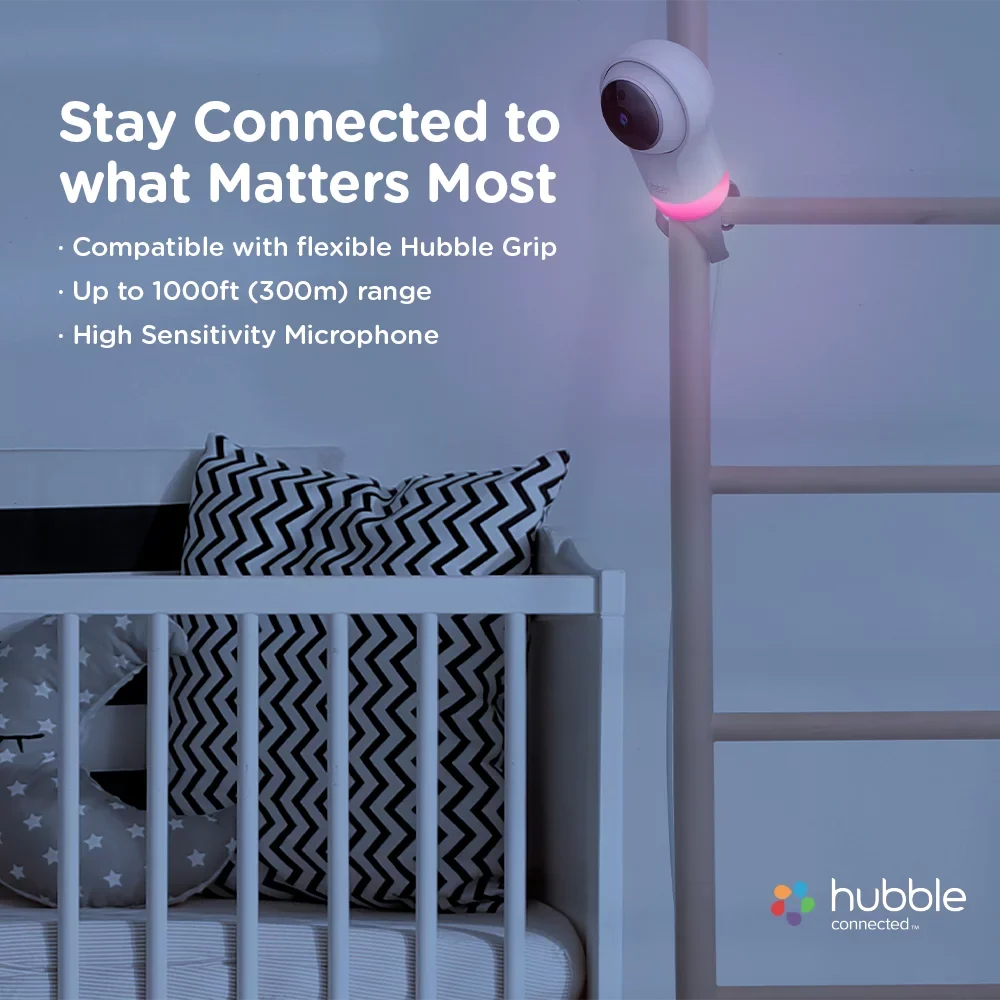 Pal Nursery Baby and Hubble with Function Glow, Wi-Fi Tilt, Pan, Zoom Monitor Connect