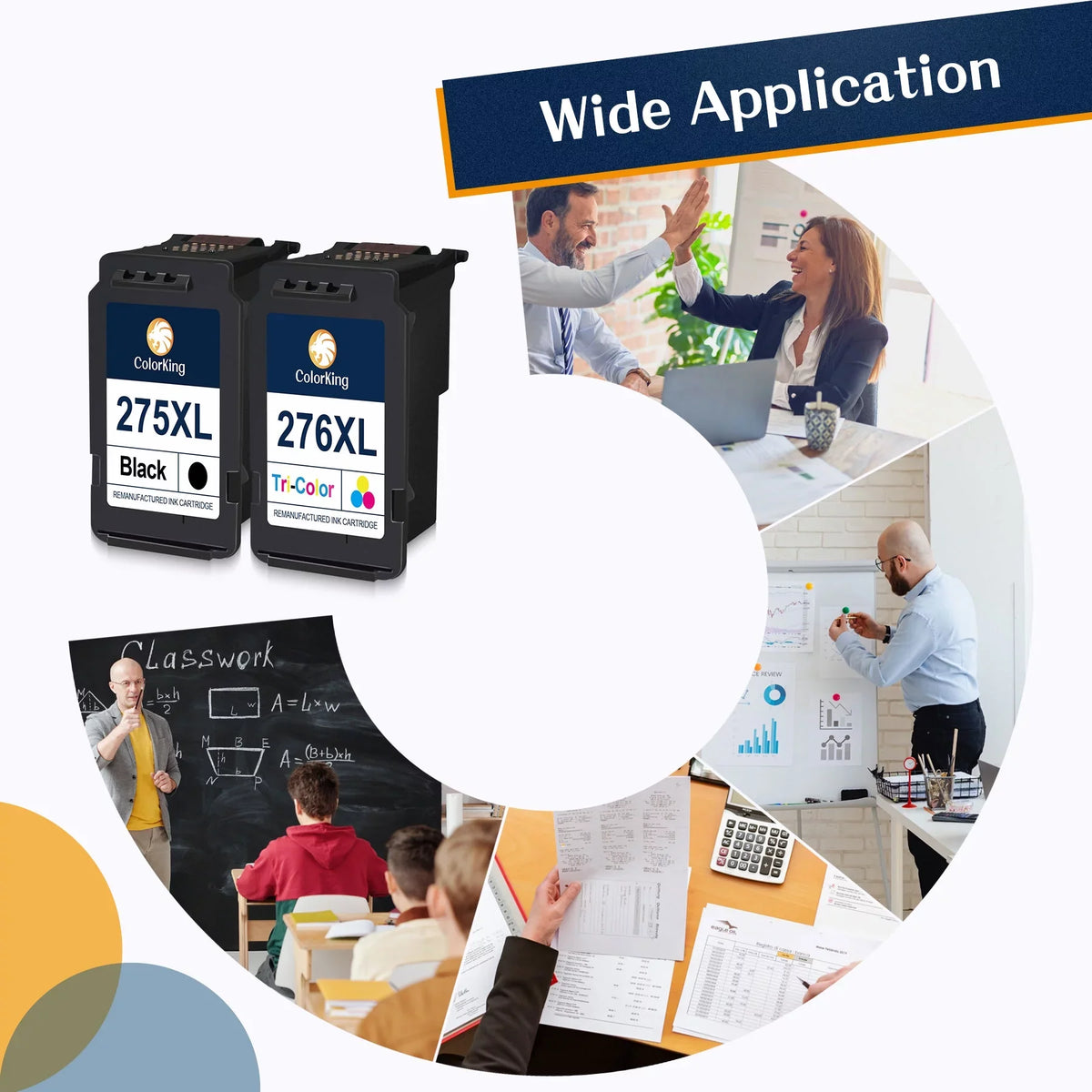 Cartridge TS3522 TS3500 Ink 275XL Black TR4700 Pack) Canon TR4720 (2 Canon TS3520 PIXMA XL Printers with for Compatible 275 PG-275XL PG275