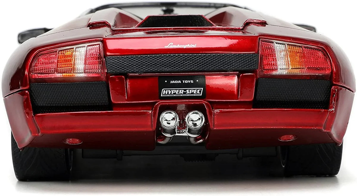 Metallic Jada by Diecast Series "Hyper-Spec" Red Roadster 1/24 Lamborghini Murcielago Model Car