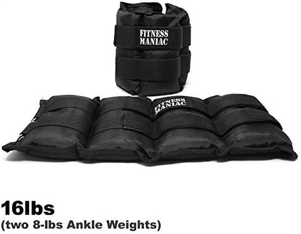 gym, straps weight, durable walking, double pounds ankle for men workout, 1 exercises ankle) pro lbs ab, and weights leg set (8 women pair glute 16 premium heavy for per