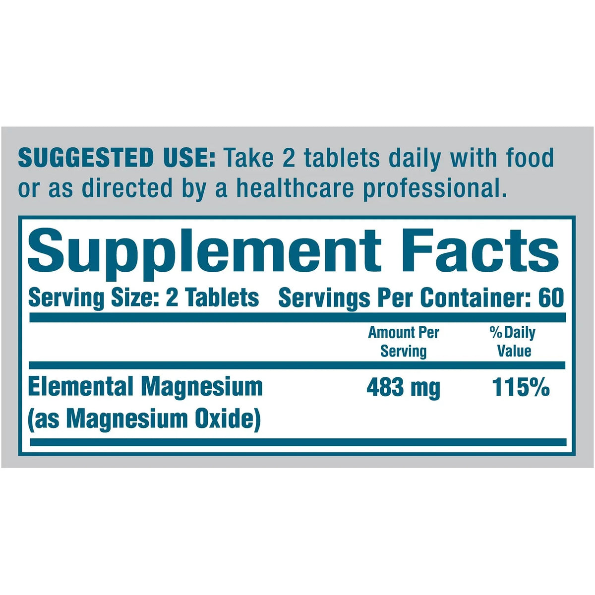 Pack Dietary Sugar 120 MagOx of and free Oxide Gluten Tablets 6 Magnesium 400 Supplement